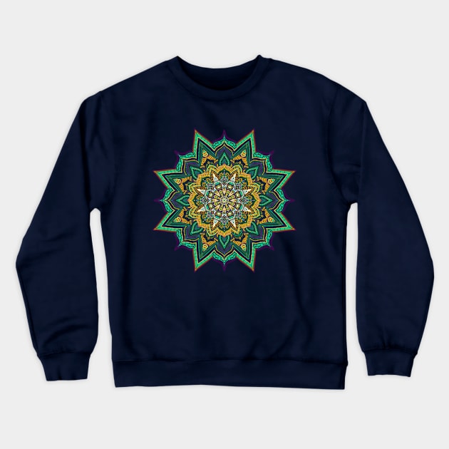 Mandala Indian Crewneck Sweatshirt by EquilibriumArt